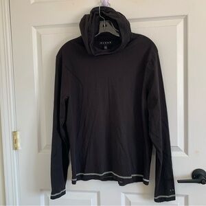Cloak Black Cotton Hoodie